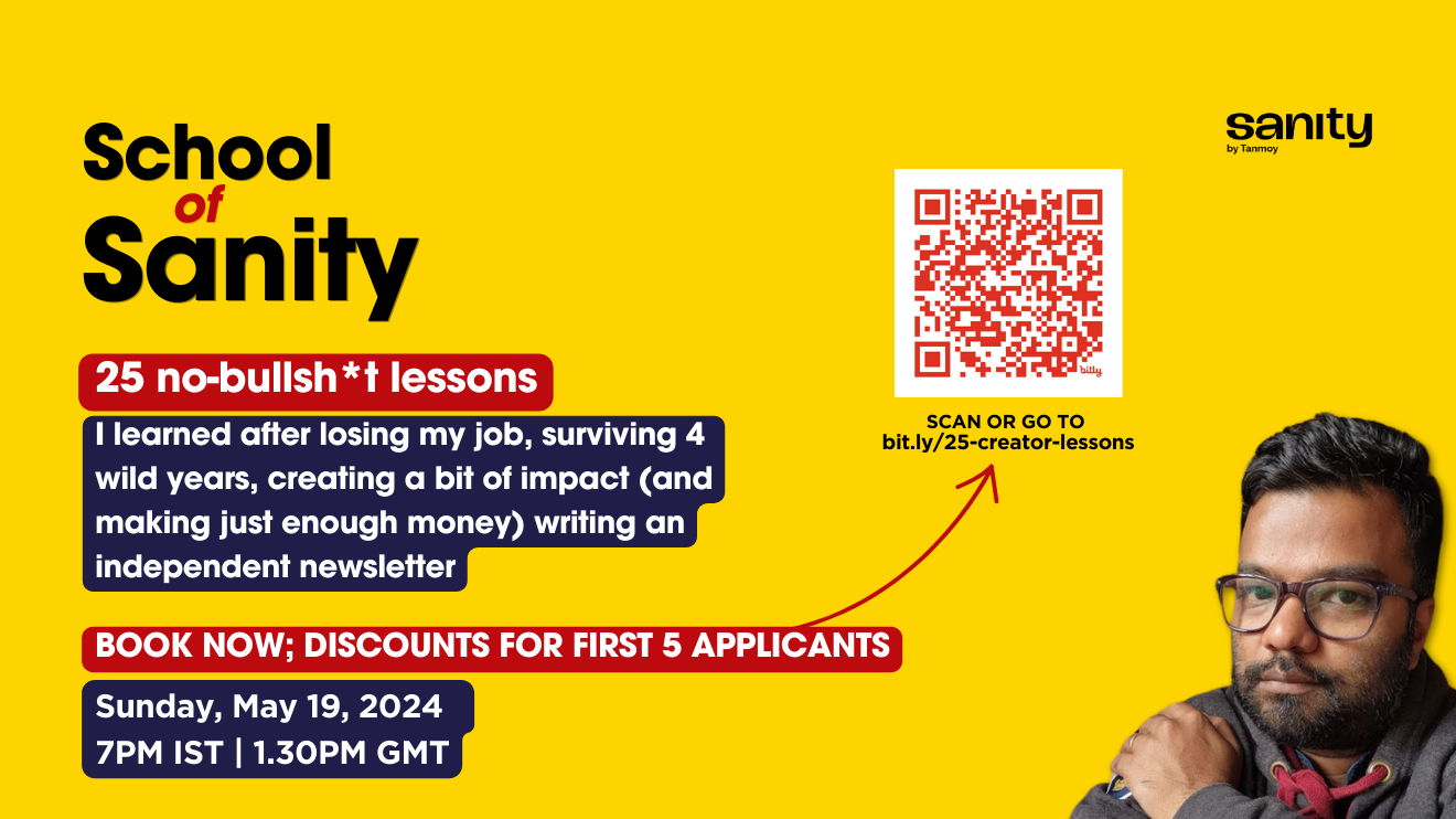 📢 25 no-bullsh*t lessons on life as an indie creator